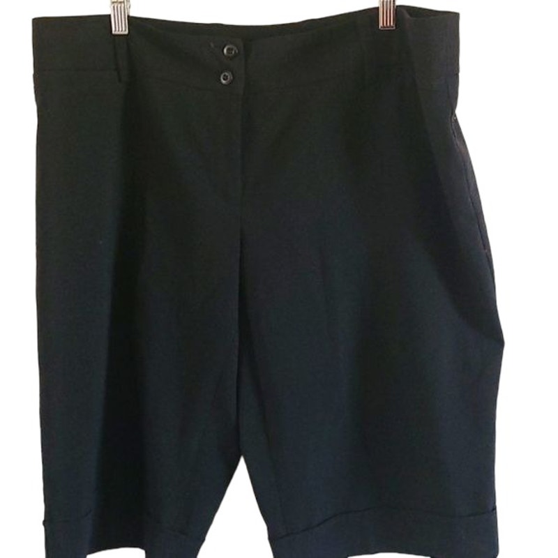 Ab Studio Women’s Black Dress Capris Pants - Size 16, Classic Fit Euc — image 3 of 7